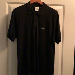 Lacoste polo in black, size 4